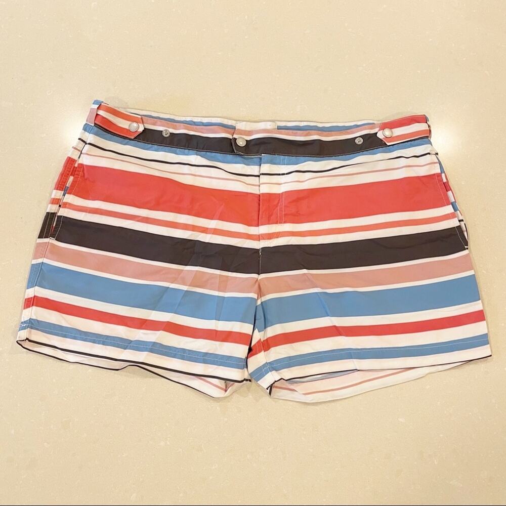 Solid & Striped Kennedy Horizontal Stripe Shorts Swim Trunks XXL